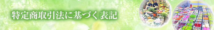 特定商取引法に基づく表記